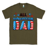 Army Green All American dad Classic Tee - Neo Western