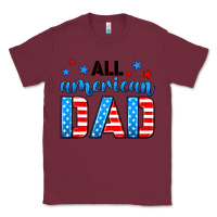 Burgundy All American dad Classic Tee - Neo Western