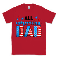 Red All American dad Classic Tee - Neo Western