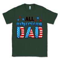 Sports Green All American dad Classic Tee - Neo Western