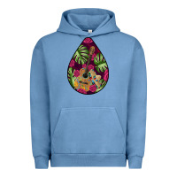 Pigment Pebble Blue Hispanic Heritage Urban Hoodie - BundleAndBundleShop
