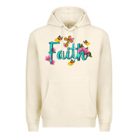 Tofu faith with flower and butterfly Premium Hoodie - NancyCooperArtShop