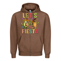 Chestnut let's fiesta taco Zipper Hoodie - JahusDesignShop