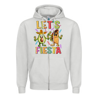 Dove Grey let's fiesta taco Zipper Hoodie - JahusDesignShop