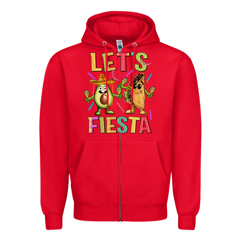 Let's Fiesta Taco Zipper Hoodie by JahusDesignShop | Teevron