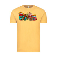 Vintage Mustard cowboy coffee cups Vintage Tee - texasbilliewilder