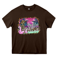Chocolate Brown hello summer Heavy Core Tee - SublimationCraftShop