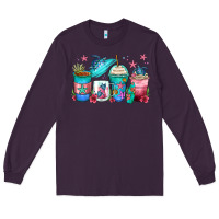 Plum turtle coffee cups Long Sleeve Tee - Zillion Design Studio
