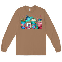Toasted Coconut turtle coffee cups Long Sleeve Tee - Zillion Design Studio