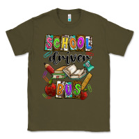 Army Green School driver bus Classic Tee - CowhideDigitalArt