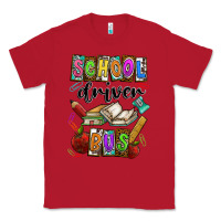 Red School driver bus Classic Tee - CowhideDigitalArt
