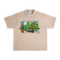 French Oak christmas trees with tennis Urban Heavy Tee - Zillion Design Studio