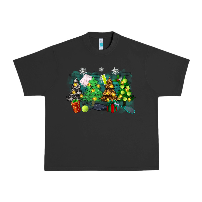 Christmas Trees With Tennis Urban Heavy Tee by Zillion Design Studio | Teevron