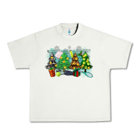 Pistachio christmas trees with tennis Urban Heavy Tee - Zillion Design Studio