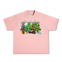 Salmon christmas trees with tennis Urban Heavy Tee - Zillion Design Studio