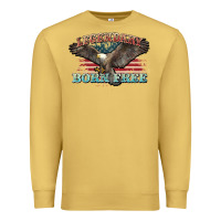 Antique Gold legendary born free eagle Premium Sweatshirt - NancyCooperArtShop