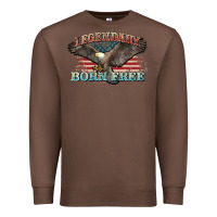 Chestnut legendary born free eagle Premium Sweatshirt - NancyCooperArtShop