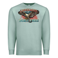 Seafoam legendary born free eagle Premium Sweatshirt - NancyCooperArtShop