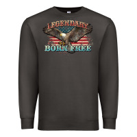 Smoke legendary born free eagle Premium Sweatshirt - NancyCooperArtShop