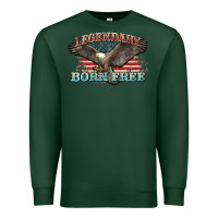 Sports Green legendary born free eagle Premium Sweatshirt - NancyCooperArtShop