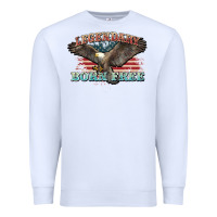 White legendary born free eagle Premium Sweatshirt - NancyCooperArtShop