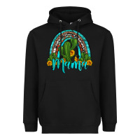 Black western cactus and sunflower mama rainbow Heavyweight Hoodie - Artiststas