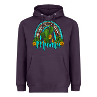 Plum western cactus and sunflower mama rainbow Heavyweight Hoodie - Artiststas