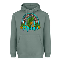 Sage western cactus and sunflower mama rainbow Heavyweight Hoodie - Artiststas