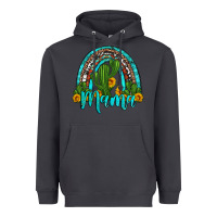Smoke western cactus and sunflower mama rainbow Heavyweight Hoodie - Artiststas
