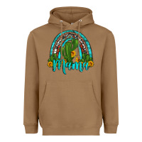 Toasted Coconut western cactus and sunflower mama rainbow Heavyweight Hoodie - Artiststas