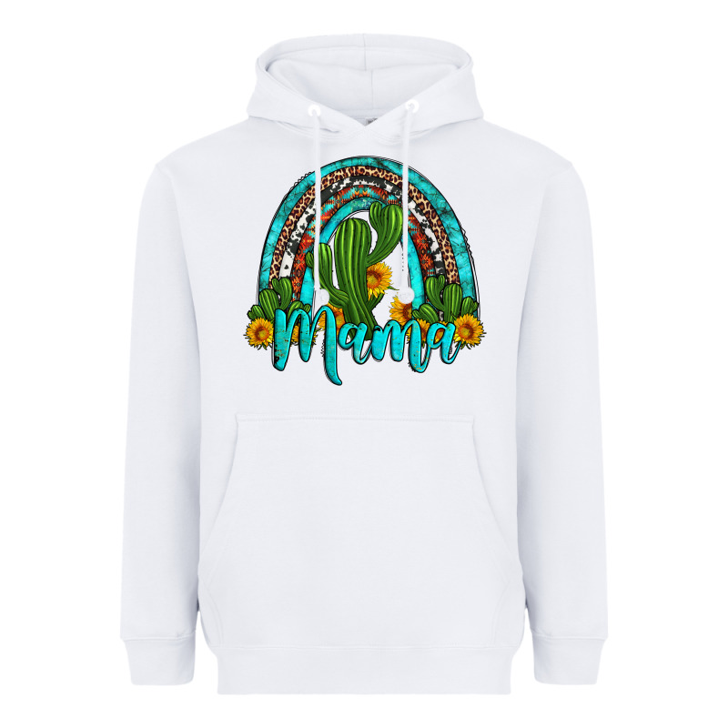 Western Cactus And Sunflower Mama Rainbow Heavyweight Hoodie by Artiststas | Teevron