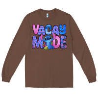 Chestnut vacay mode stitch Long Sleeve Tee - Zillion Design Studio