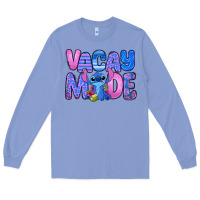 Colony Blue vacay mode stitch Long Sleeve Tee - Zillion Design Studio