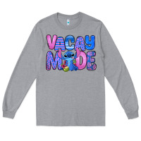 Heather Grey vacay mode stitch Long Sleeve Tee - Zillion Design Studio
