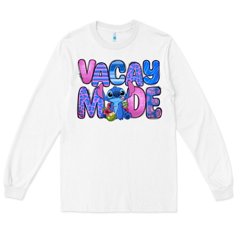 Vacay Mode Stitch Long Sleeve Tee by Zillion Design Studio | Teevron