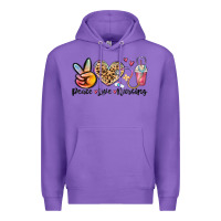 Purple peace love nursing Premium Hoodie - MaliasSmallBusiness
