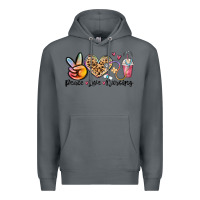 Rock peace love nursing Premium Hoodie - MaliasSmallBusiness