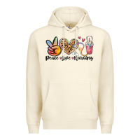 Sandshell peace love nursing Premium Hoodie - MaliasSmallBusiness