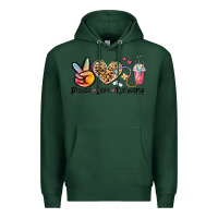 Sports Green peace love nursing Premium Hoodie - MaliasSmallBusiness