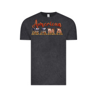 Vintage Black american mama Vintage Tee - BarkalooDesign