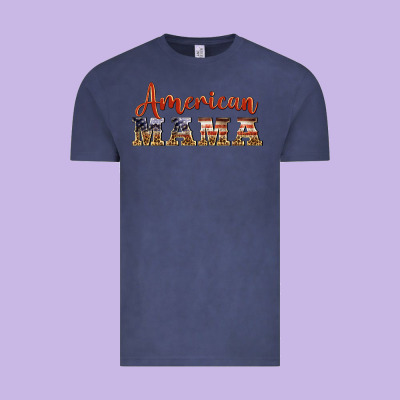 American Mama Vintage Tee Designed By Barkaloodesign