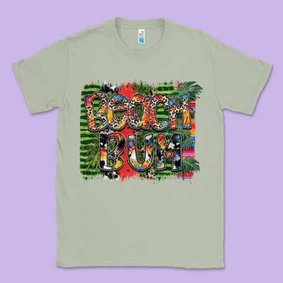 Beach Bum Classic Tee Designed By Sublimationcraftshop