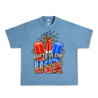 Pebble Blue party in the usa popsicles billie wilder Urban Heavy Tee - texasbilliewilder