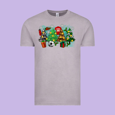 Christmas Trees With Tennis Vintage Tee Designed By Zillion Design Studio
