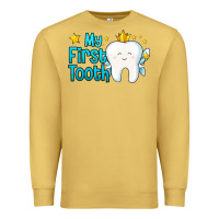 Antique Gold my first tooth tooth fairy Premium Sweatshirt - Jasminsmagicworld