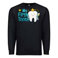 Black my first tooth tooth fairy Premium Sweatshirt - Jasminsmagicworld