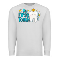 Dove Grey my first tooth tooth fairy Premium Sweatshirt - Jasminsmagicworld