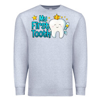 Heather Grey my first tooth tooth fairy Premium Sweatshirt - Jasminsmagicworld