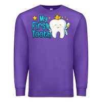 Purple my first tooth tooth fairy Premium Sweatshirt - Jasminsmagicworld