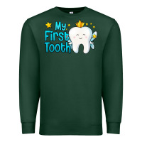Sports Green my first tooth tooth fairy Premium Sweatshirt - Jasminsmagicworld